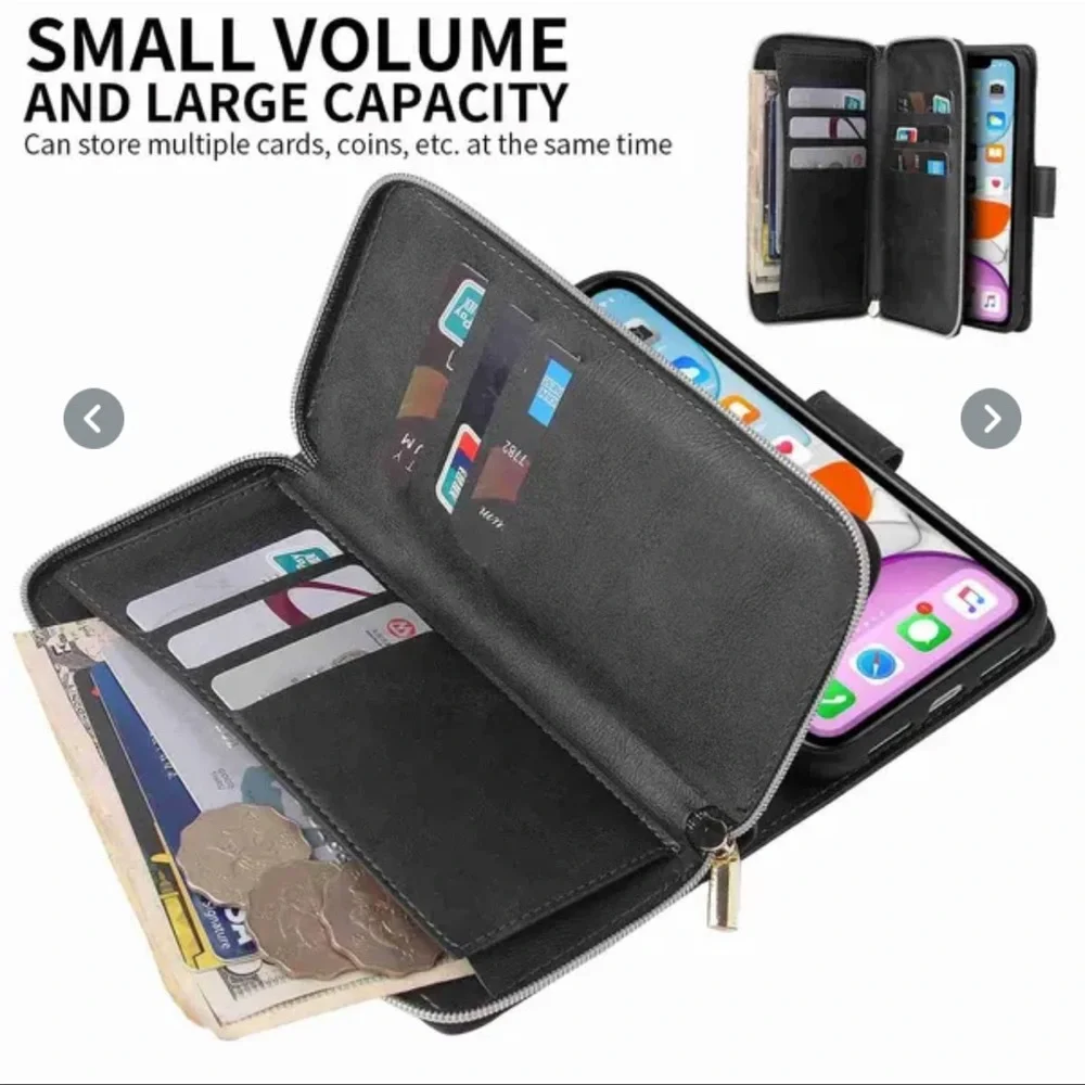 🌞🖤WALLET AND CELL PHONE 📱 CASE BLACK